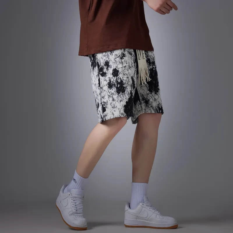 LA'T.WEEKEND Casual Shorts Unisex Butterfly Love Flower-6