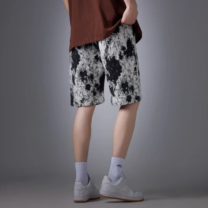 LA'T.WEEKEND Casual Shorts Unisex Butterfly Love Flower-5