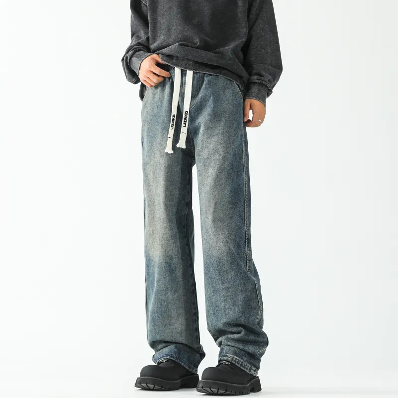 LA'T.WEEKEND Jeans Unisex Vintage Blue-4