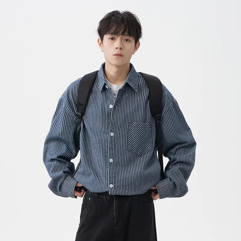 LA'T.WEEKEND Shirt Unisex Denim Blue-1