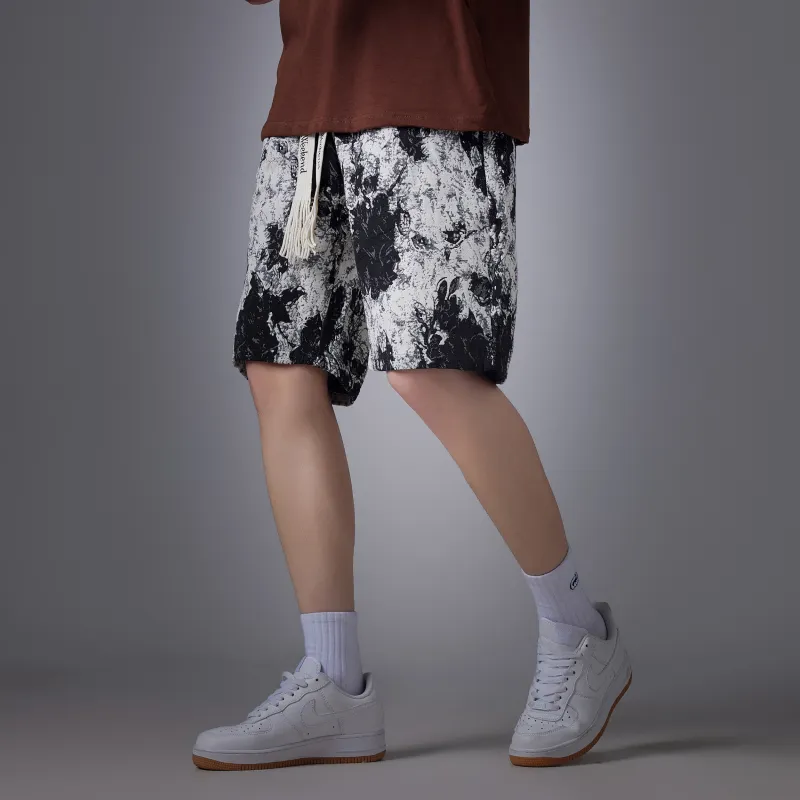 LA'T.WEEKEND Casual Shorts Unisex Butterfly Love Flower-4