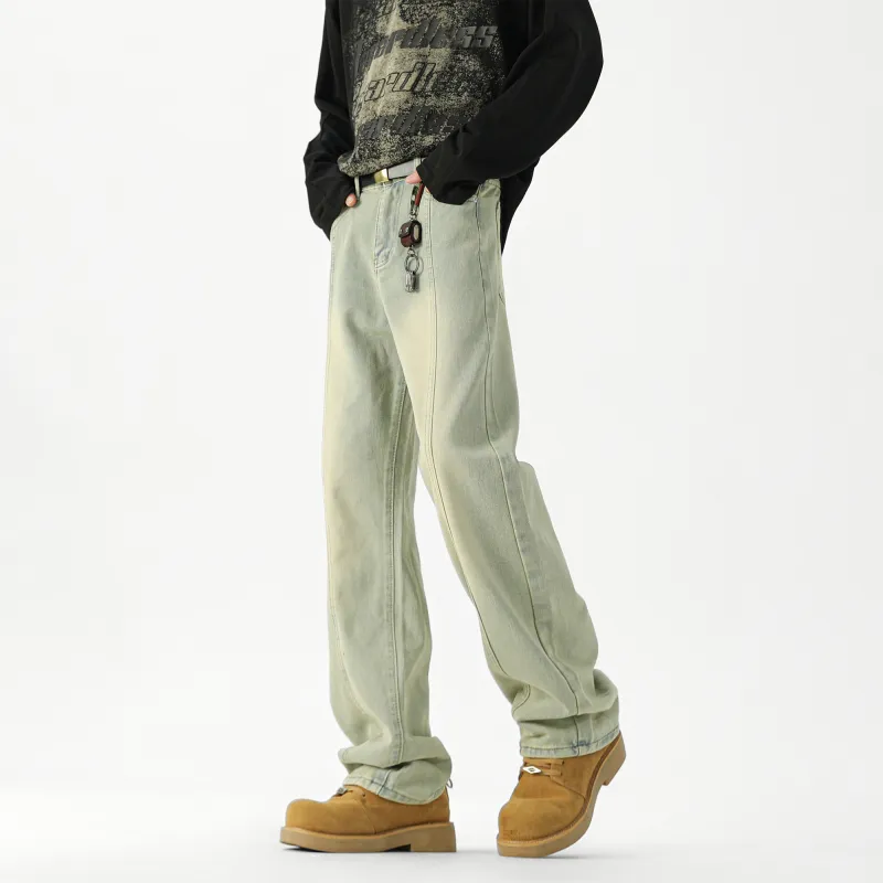LA'T.WEEKEND Jeans Unisex Yellow Mud-2