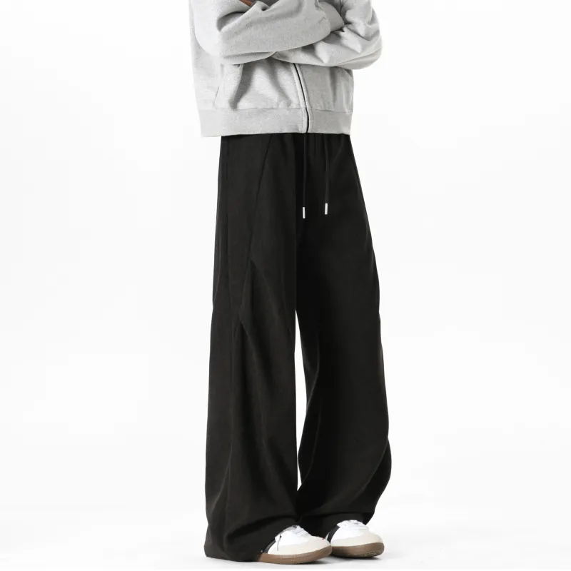 LA'T.WEEKEND Casual Pants Unisex Black-2