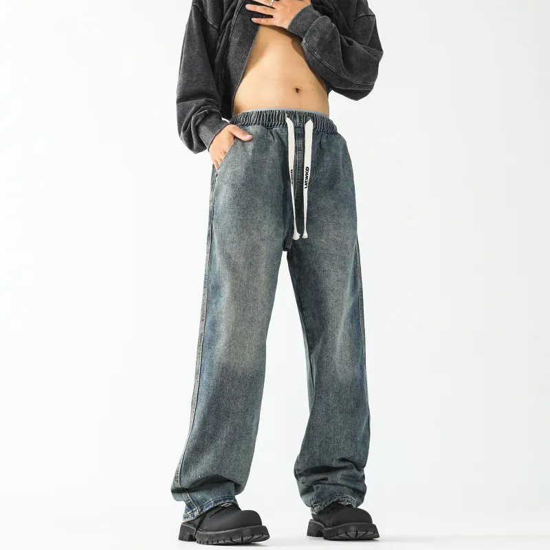 LA'T.WEEKEND Jeans Unisex Vintage Blue-3