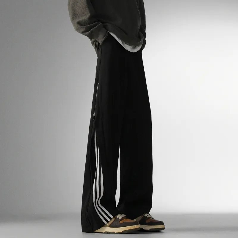 LA'T.WEEKEND Casual Pants Unisex Black-2