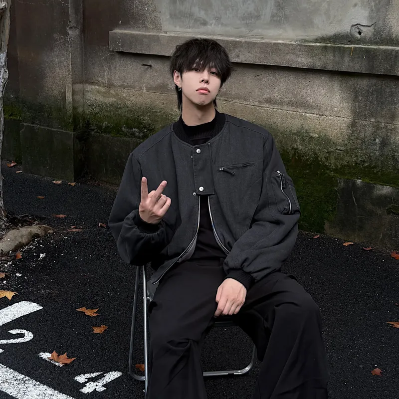 LA'T.WEEKEND Jackets Coats Unisex Black-2