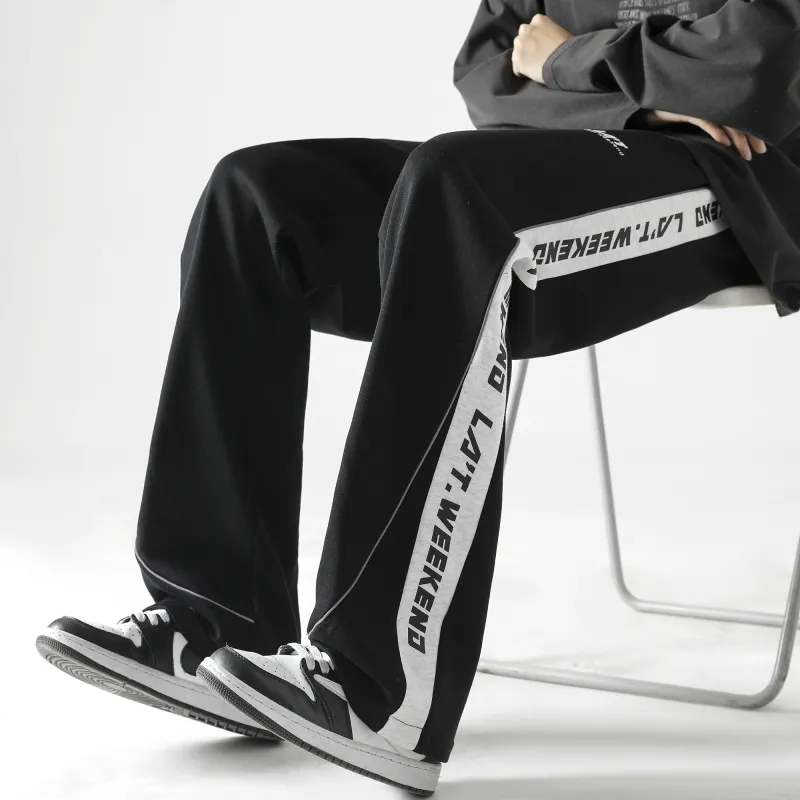 LA'T.WEEKEND Knitted Sports Pants Unisex-14