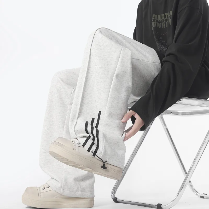 LA'T.WEEKEND Knitted Sports Pants Unisex-15