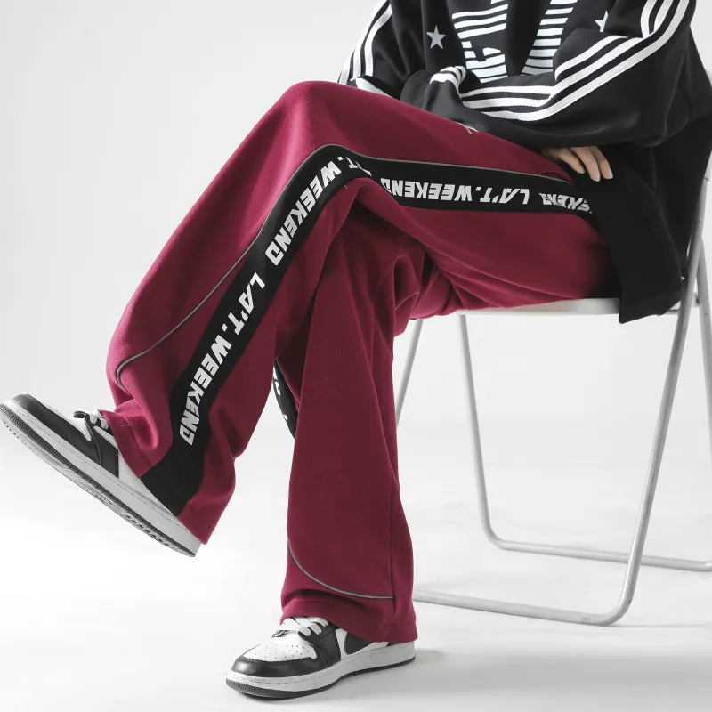 LA'T.WEEKEND Knitted Sports Pants Unisex-25