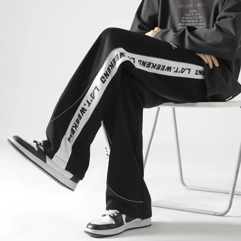 LA'T.WEEKEND Knitted Sports Pants Unisex-16