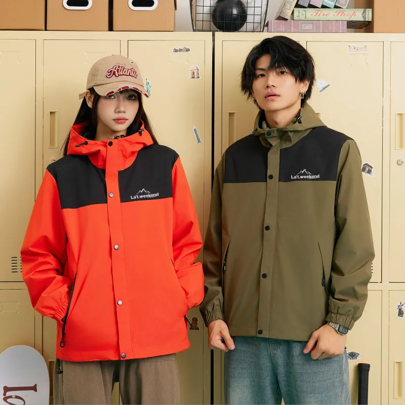 LA'T.WEEKEND Spring Windbreaker Coats Unisex Thickened And Fleece Lined/Regular Optional-48