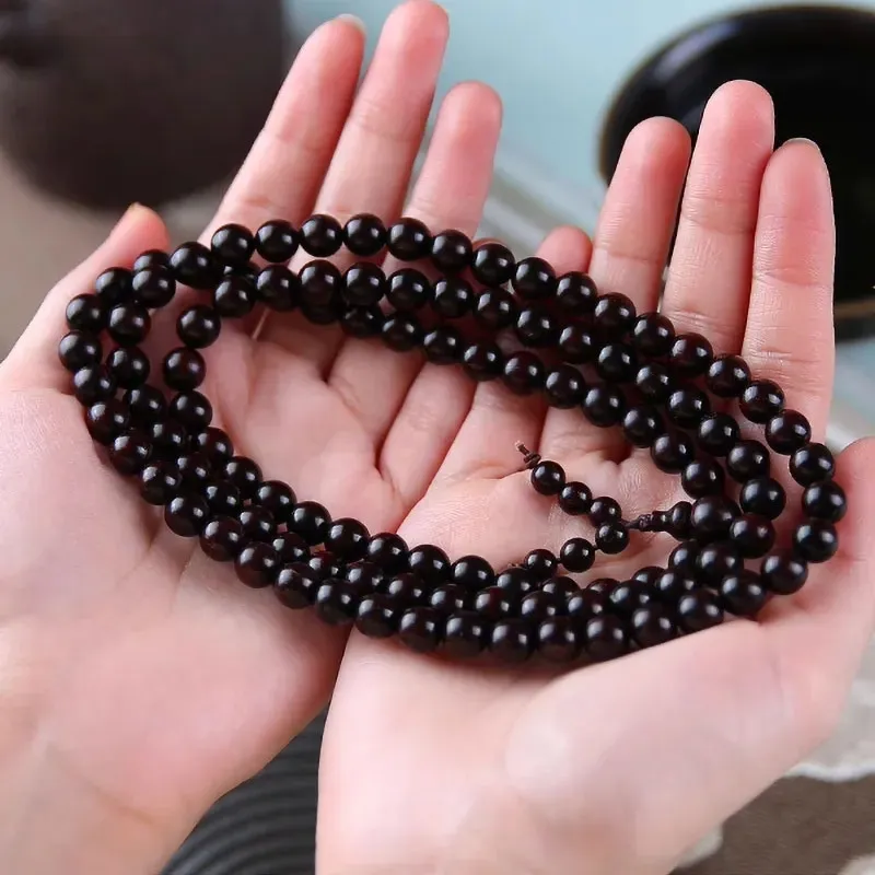 GUMUJIANG Small Leaf Red Sandalwood Bracelets Unisex-3