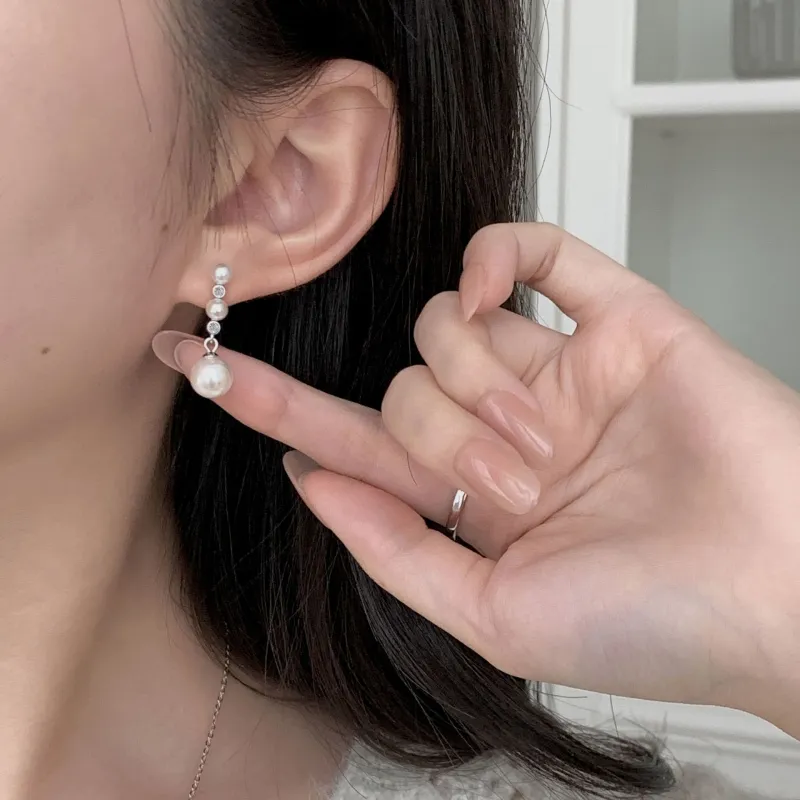 2323 S925 Silver Earrings Women's-3