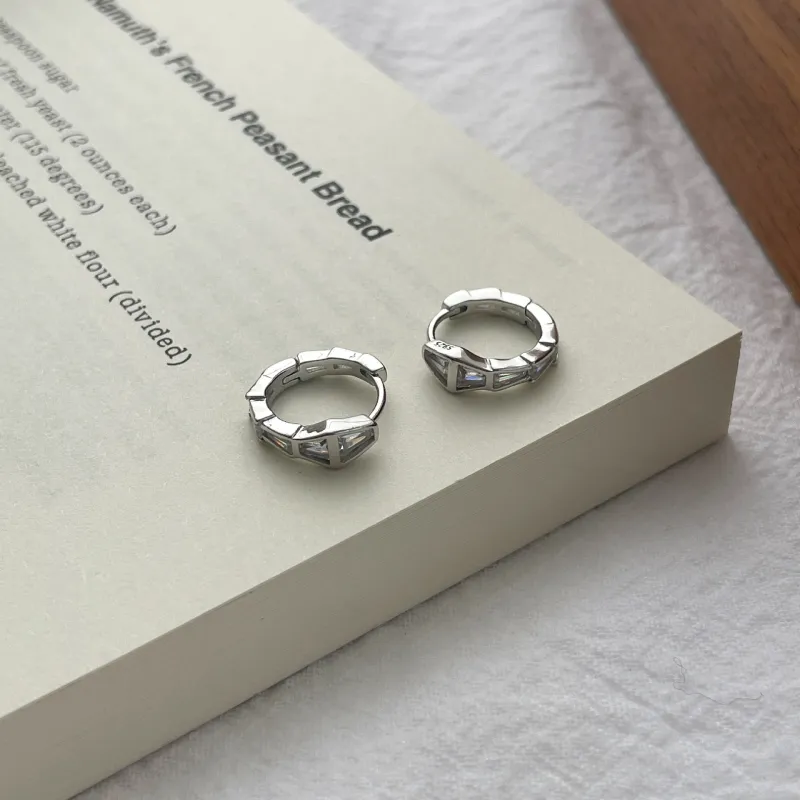 2323 S925 Silver Earrings Women's-5
