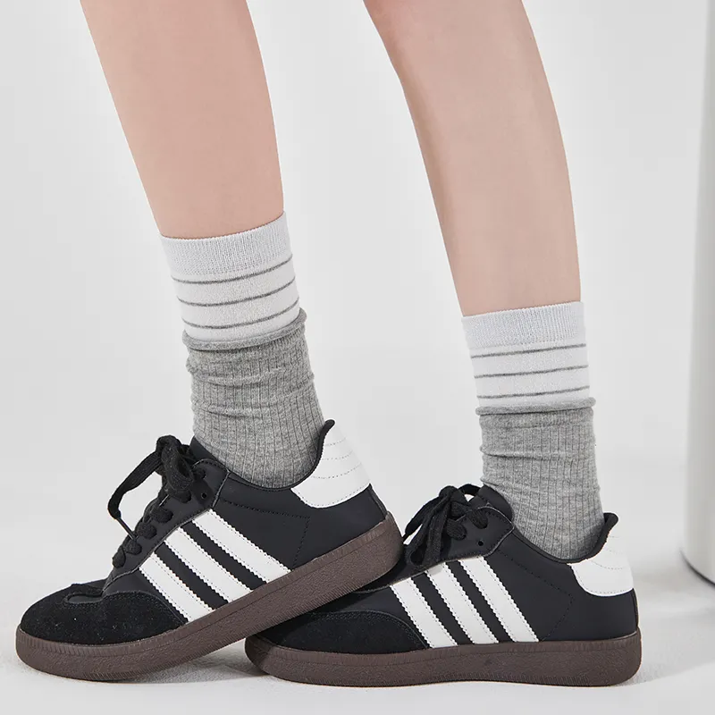2323 Mid Calf Socks Women's Combo Set-1