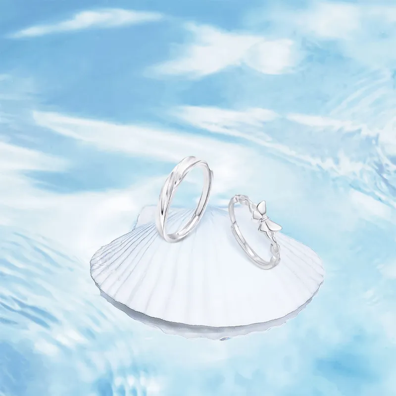 BLANK IN BLANK 999 Fine Silver Rings Unisex-2