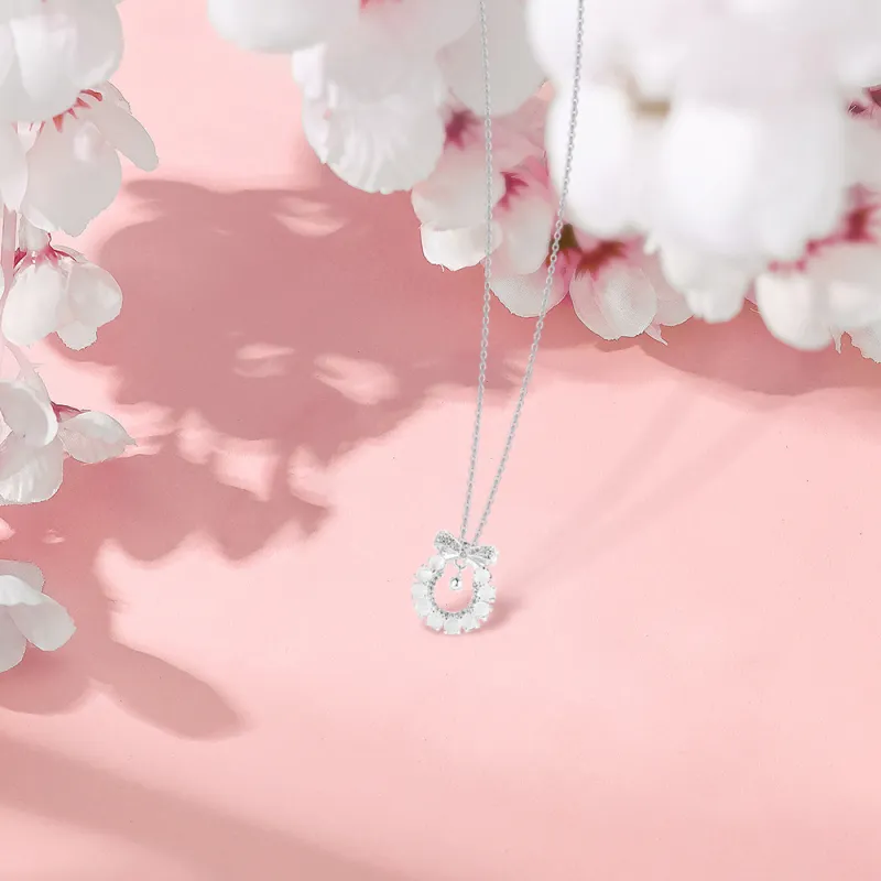 BLANK IN BLANK Zircon Necklaces Women's Bestie Birthday Girlfriend Couple Box-2