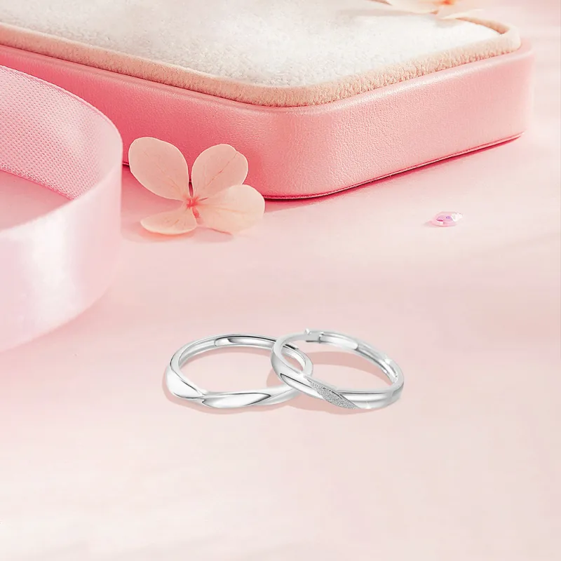 BLANK IN BLANK Sterling Silver Rings Unisex-4