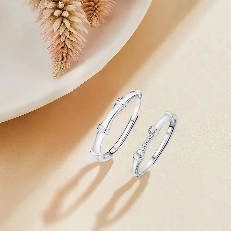 BLANK IN BLANK Sterling Silver Rings Unisex Anniversary Birthday Box-3