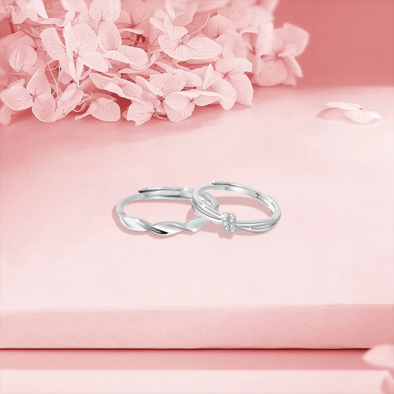 BLANK IN BLANK Sterling Silver Rings Unisex-4