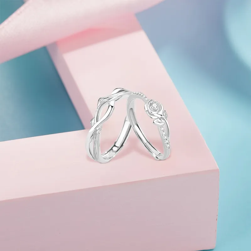 BLANK IN BLANK Sterling Silver Rings Unisex Girlfriend Birthday Confession Box-4