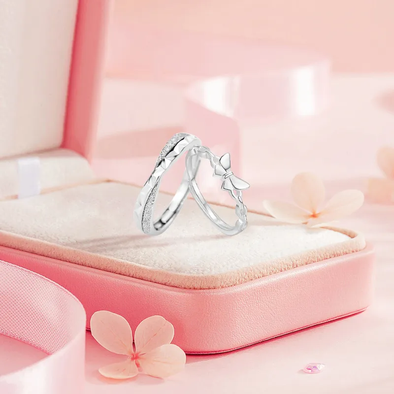 BLANK IN BLANK Sterling Silver Rings Unisex-2