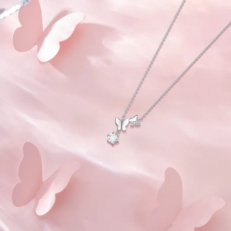 BLANK IN BLANK Zircon Necklaces Women's Bestie Girlfriend Couple Birthday Girl-3