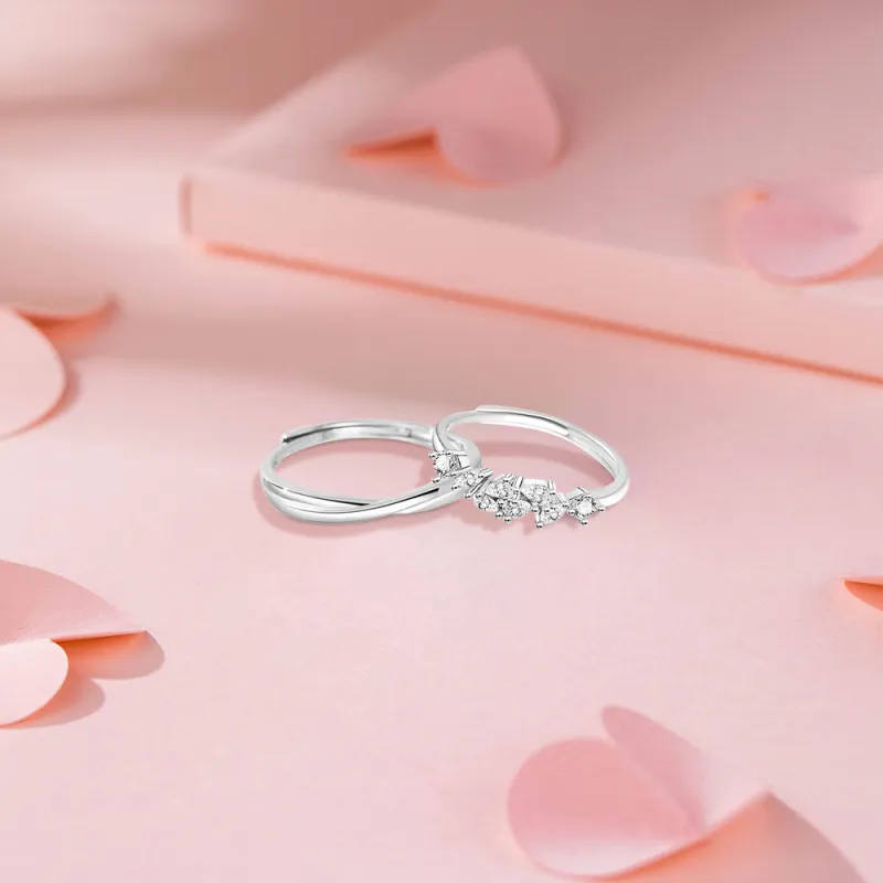 BLANK IN BLANK Sterling Silver Rings Unisex Girlfriend's Birthday-4