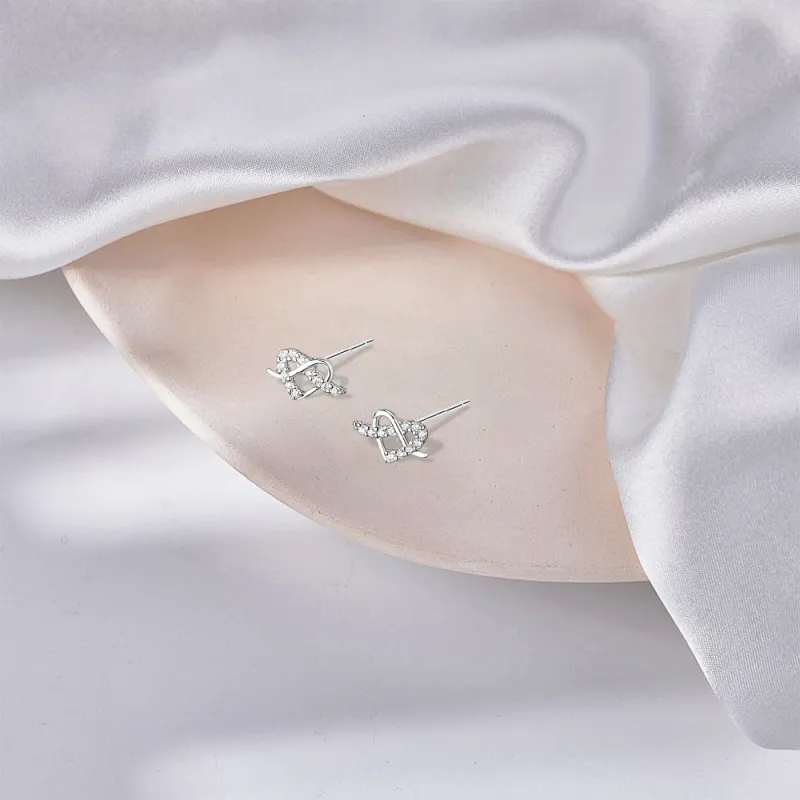 BLANK IN BLANK Sterling Silver Stud Earrings Women's Bestie Girlfriend Birthday Box-3