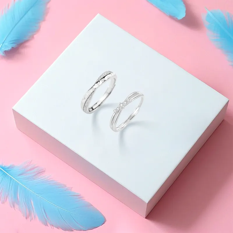 BLANK IN BLANK Sterling Silver Rings Unisex-3