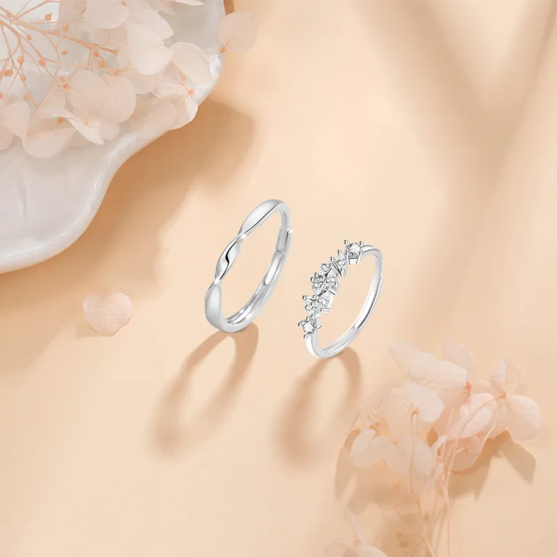BLANK IN BLANK Sterling Silver Rings Unisex Birthday Confession To Girlfriend-3