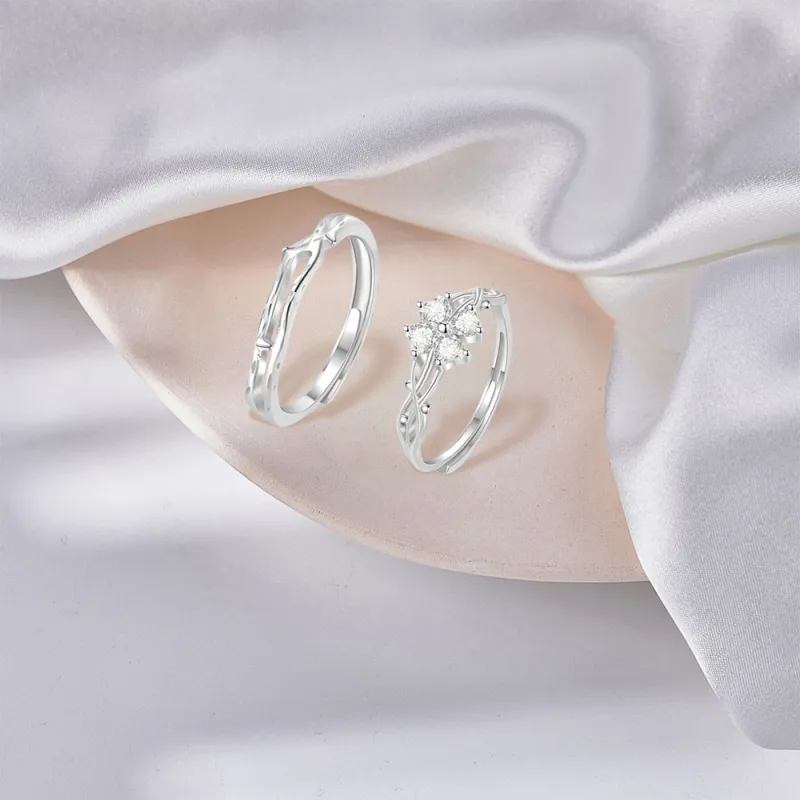 BLANK IN BLANK Sterling Silver Rings Unisex-3