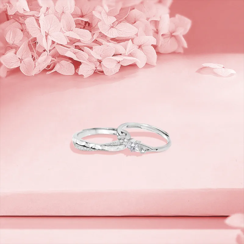 BLANK IN BLANK Sterling Silver Rings Unisex-4