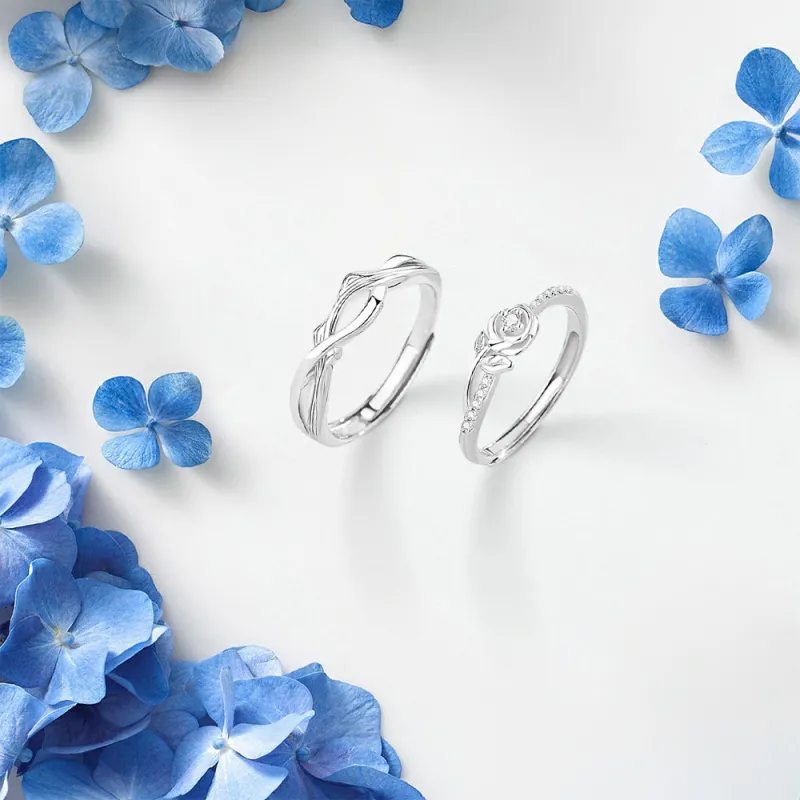 BLANK IN BLANK Sterling Silver Rings Unisex Girlfriend Birthday Confession Box-2
