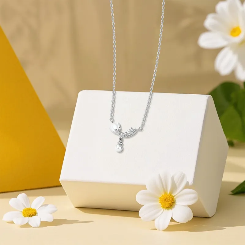 BLANK IN BLANK Zircon Necklaces Unisex-3