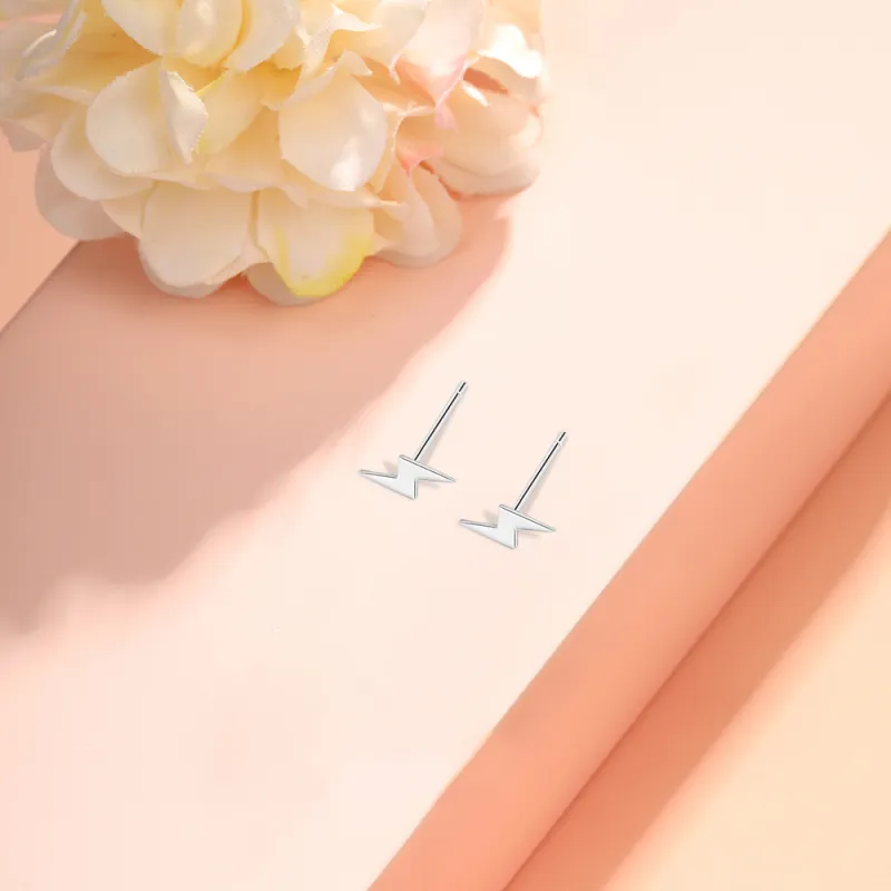 BLANK IN BLANK Sterling Silver Stud Earrings Women's Couple Bestie Female Friend Girl Birthday-3