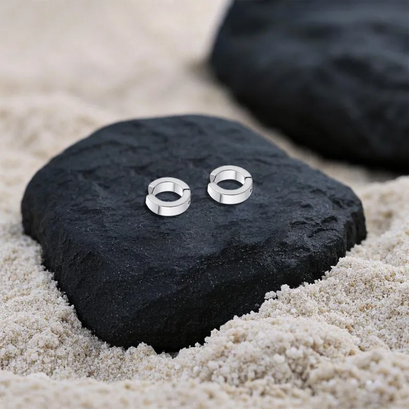 BLANK IN BLANK Stainless Steel Clip On Earrings Unisex-2