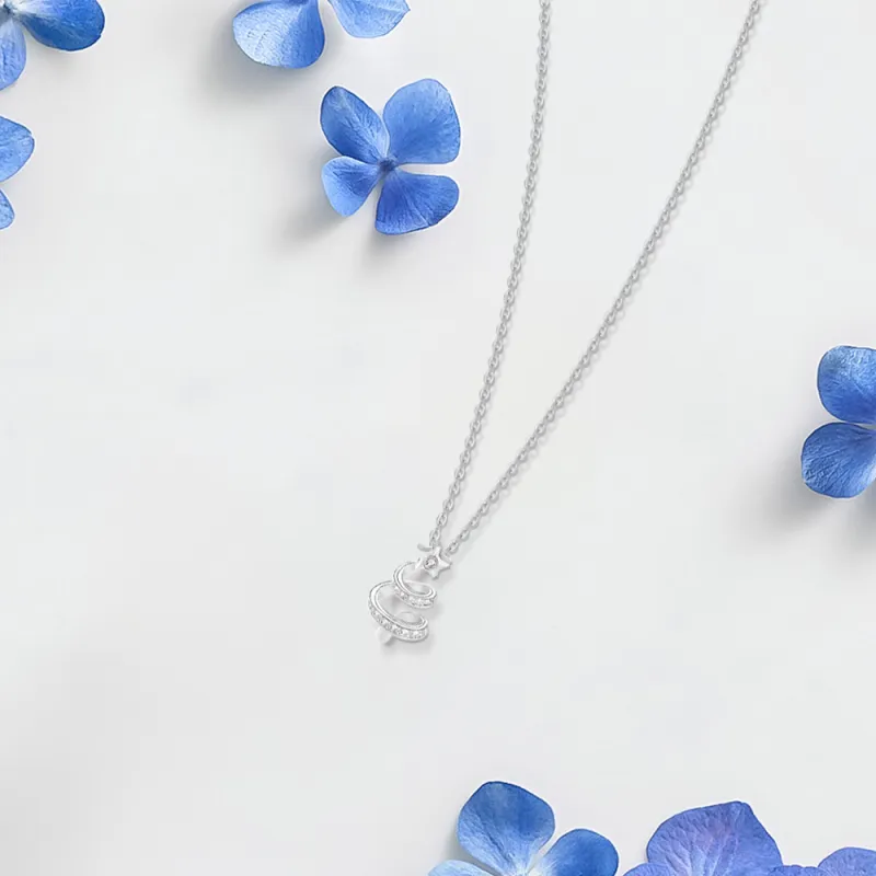 BLANK IN BLANK Zircon Necklaces Women's Bestie Couple Birthday Gift Girl-2