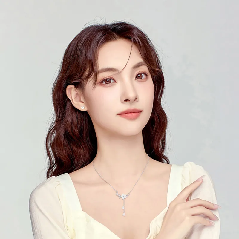 BLANK IN BLANK Zircon Necklaces Women's Bestie Girlfriend Couple Birthday Gift Girl-1