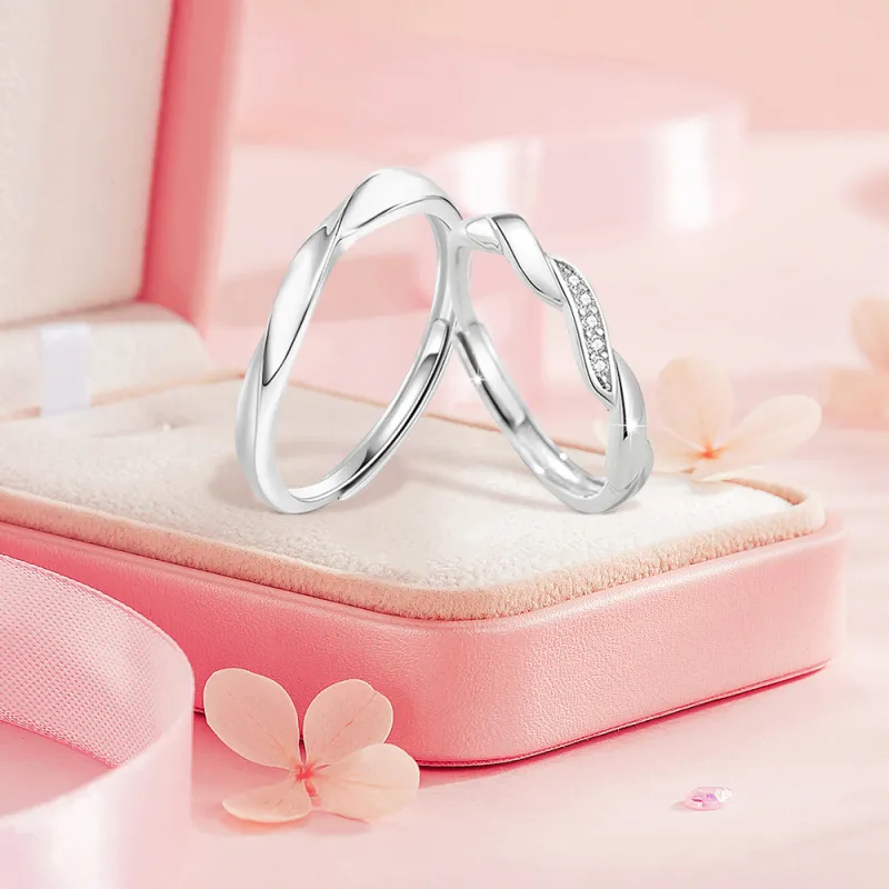 BLANK IN BLANK Sterling Silver Rings Unisex-2