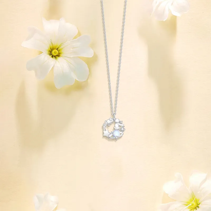 BLANK IN BLANK Zircon Necklaces Women's Bestie Birthday Gift For Girl-2