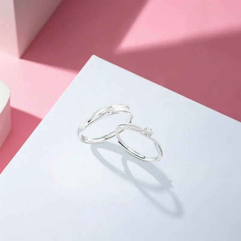 BLANK IN BLANK Sterling Silver Rings Unisex-3