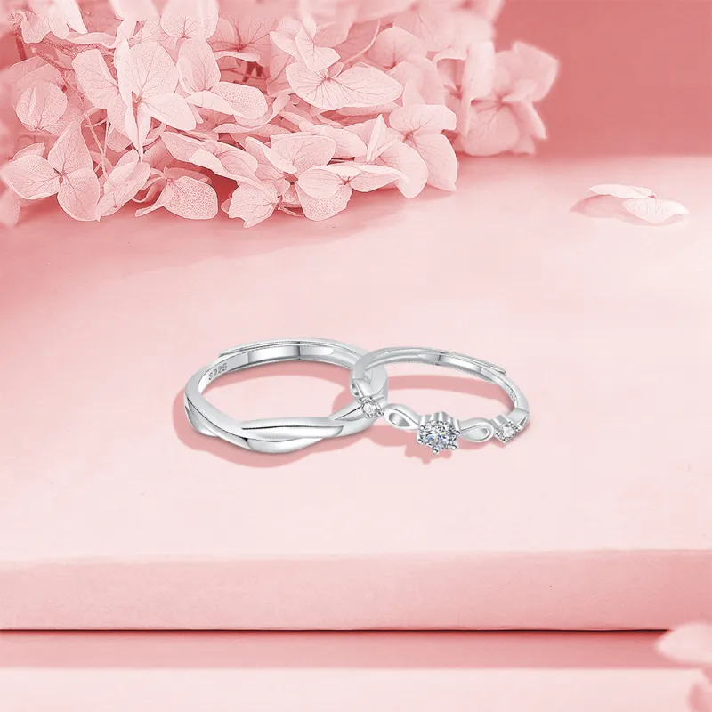 BLANK IN BLANK Zircon Rings Unisex Girlfriend Birthday Confession Box-4
