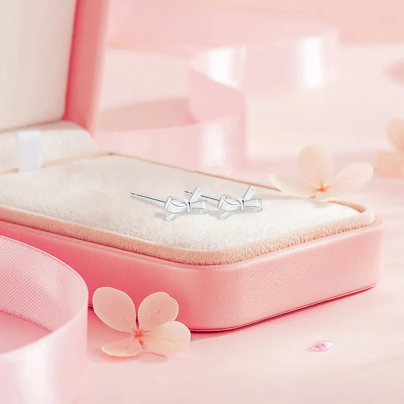 BLANK IN BLANK Sterling Silver Stud Earrings Women's Anniversary Birthday Present Box-4