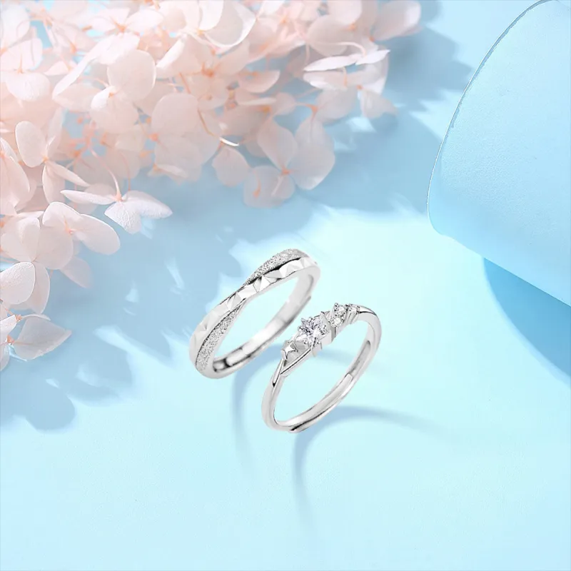BLANK IN BLANK Sterling Silver Rings Unisex-3