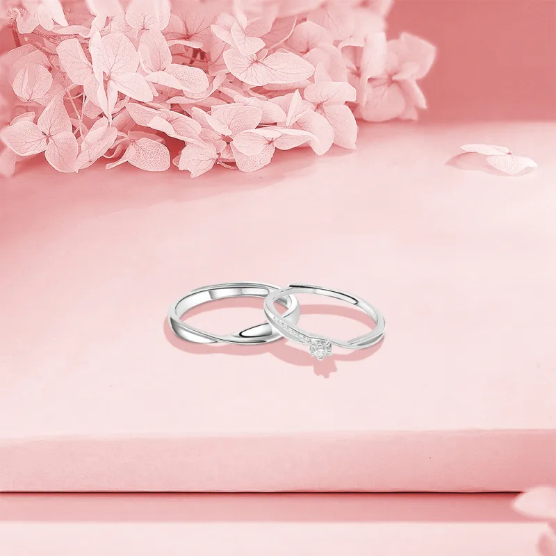 BLANK IN BLANK Sterling Silver Rings Unisex-4