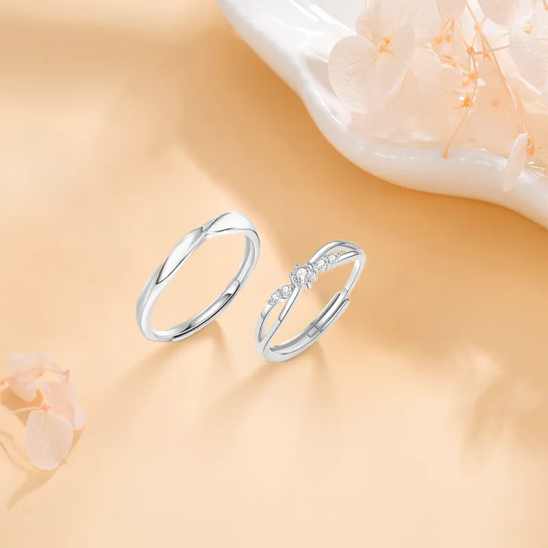 BLANK IN BLANK S999 Fine Silver Rings Unisex-3