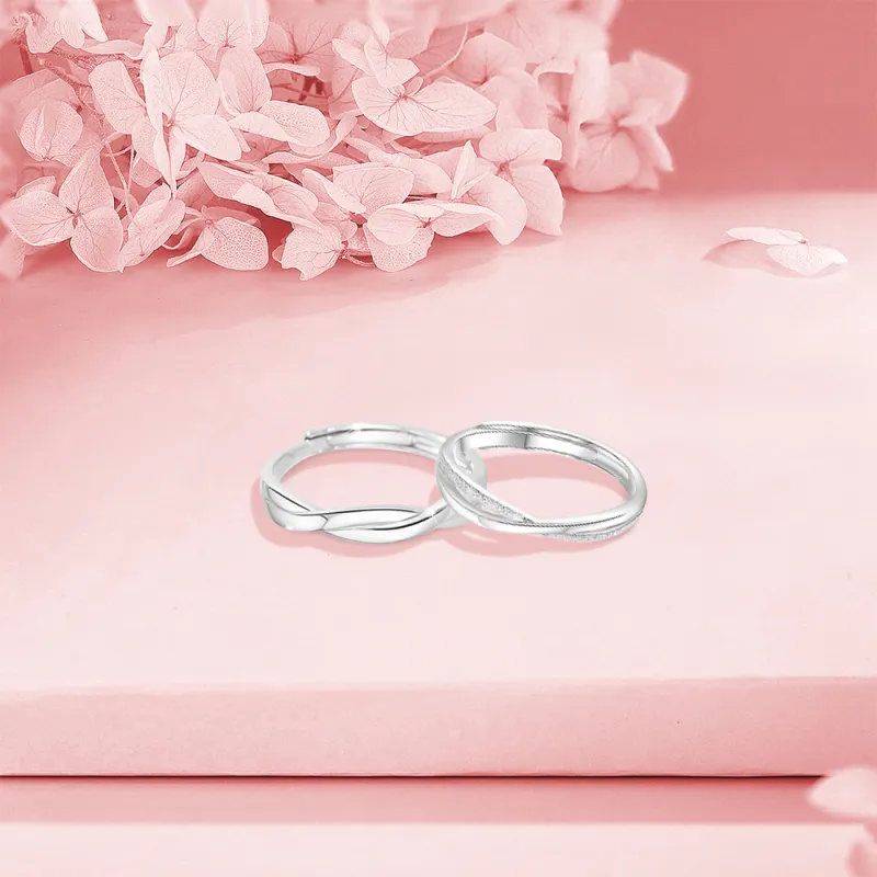 BLANK IN BLANK Sterling Silver Rings Unisex-4