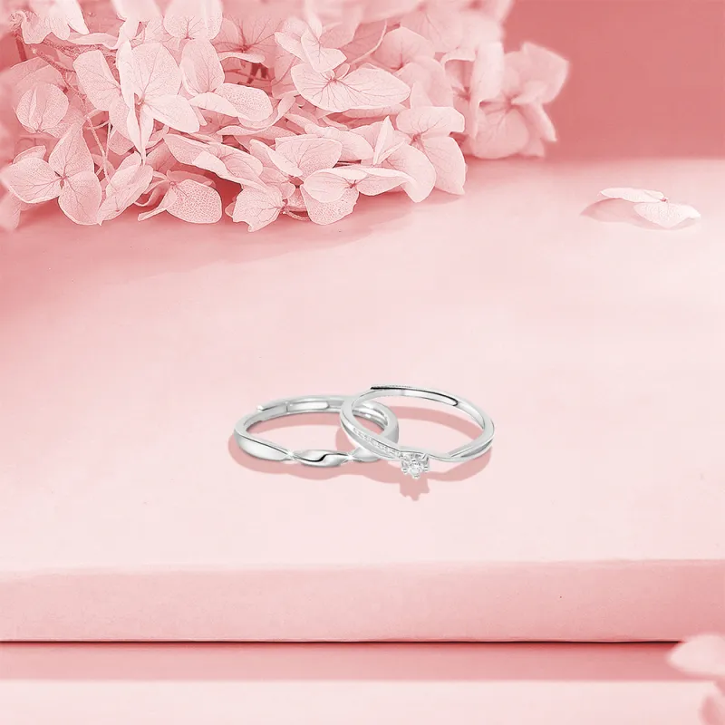 BLANK IN BLANK Sterling Silver Rings Unisex-4