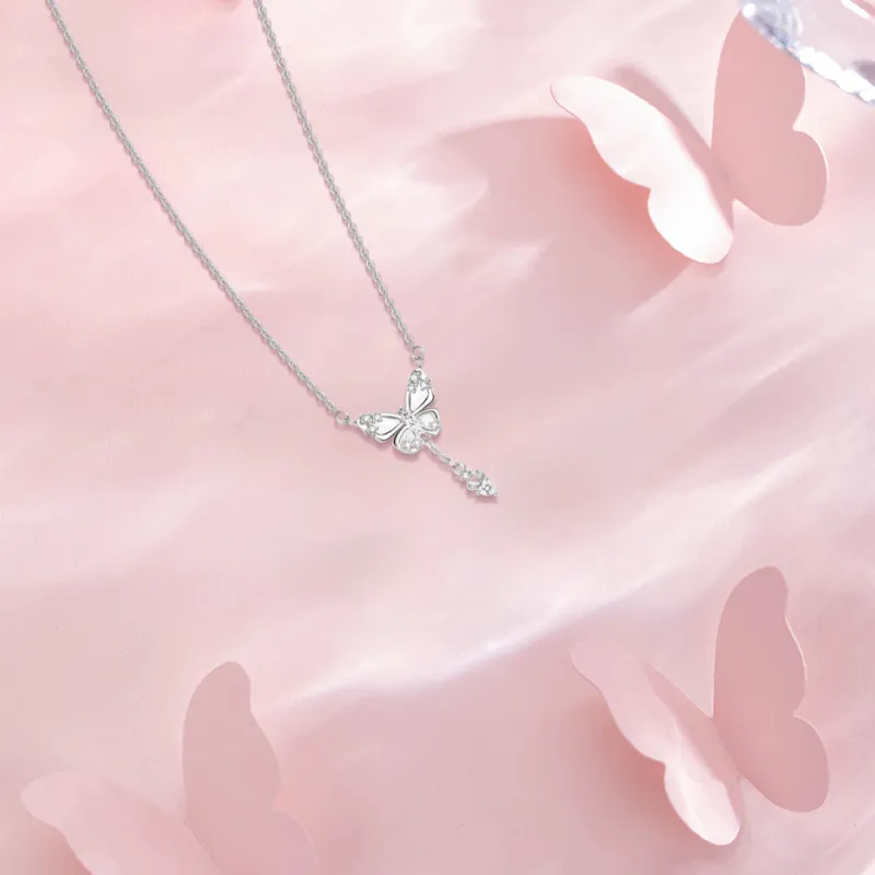 BLANK IN BLANK Sterling Silver Necklaces Women's Bestie Girlfriend Couple Birthday Box-3